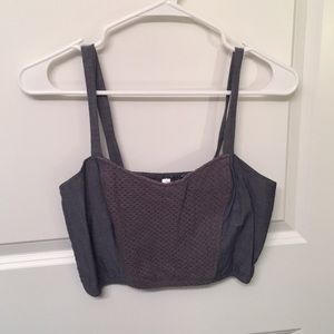 Chambray Crop Top